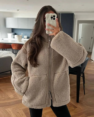 Constanze® | Gemütliche Teddy-Pufferjacke