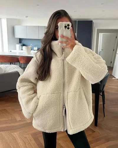 Constanze® | Gemütliche Teddy-Pufferjacke