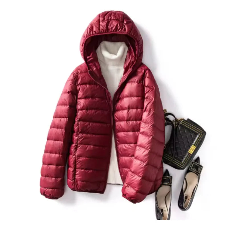 Madison® | Hochwertige Leder Kapuzenjacke für Damen